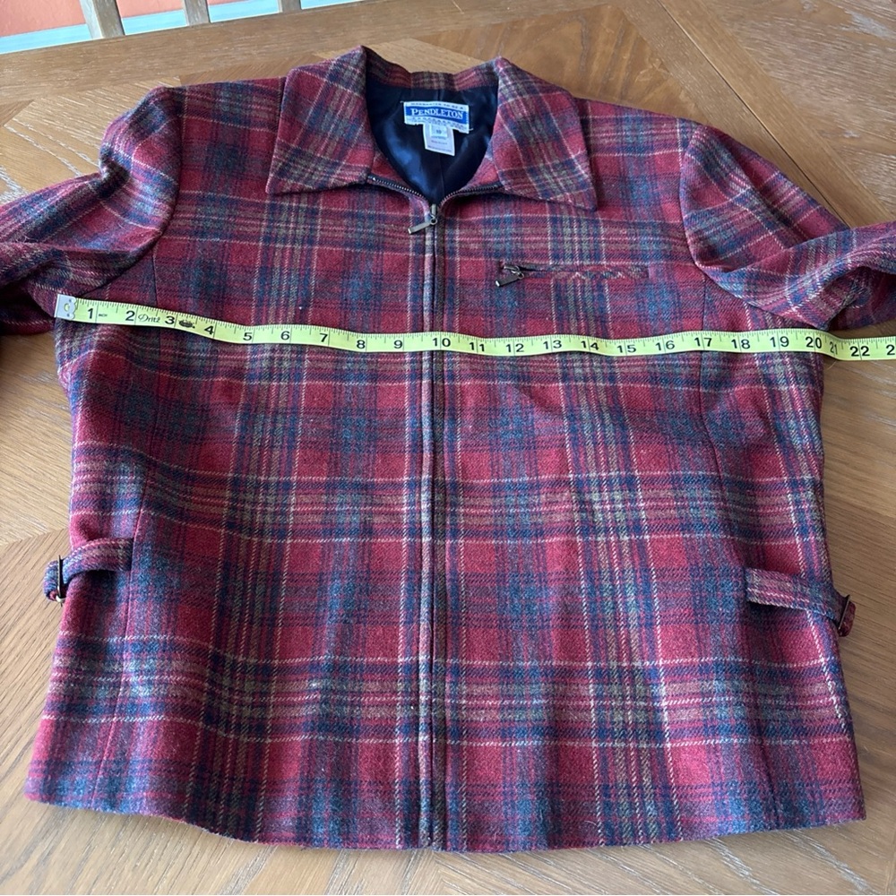 Pendleton Red and Black Plaid Shirt Jacket
